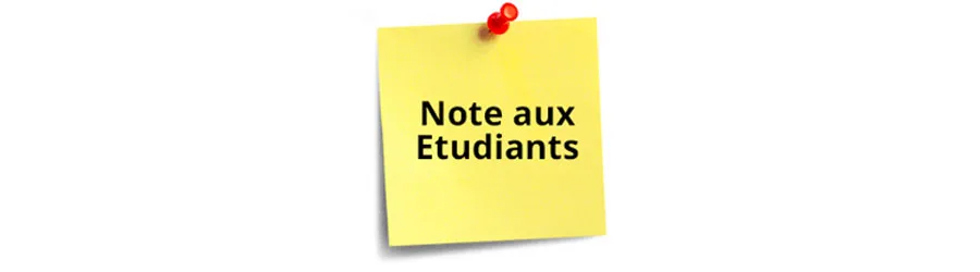 Note aux étudiants L1 & M1