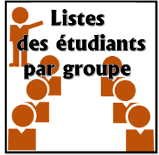 liste des étudiants L1 par groupes